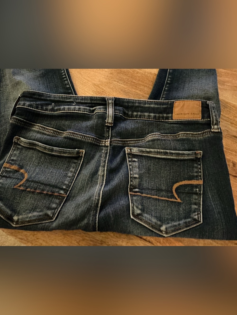 American Eagle Outfitters Dark Blue Stretch Jeans Sz. 10 Short